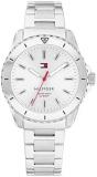 Tommy Hilfiger Three Hand Quartz Movement Watch for Youth with Stainless Steel Bracelet or Silicone ...