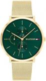 Tommy Hilfiger Women's Multifunction Quartz Watch - 3 Sub-Dials, 3ATM Water Resistant with Leather o...