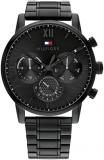 Tommy Hilfiger Analogue Multifunction Quartz Watch for Men with Stainless Steel Mesh or Link Bracele...