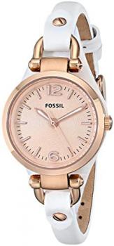 Fossil Women's Quartz Watch Georgia ES3265 with Leather Strap