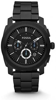 Fossil Mens Black Chronograph Bracelet FS4552