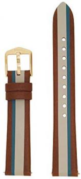 Fossil LB-ES4593 Replacement Leather Watch Strap 16 mm Brown/Grey