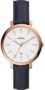 Fossil Womens Analogue Quartz Watch with Real Leather Strap ES4630