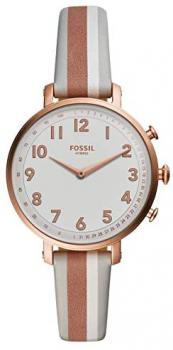 Fossil - Women's Stainless Steel Hybrid Watch with Leather Strap, Multi, 14 (Model: FTW5049)