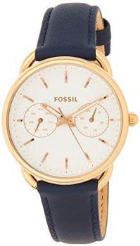 Fossil Tailor Multifunction Navy Leather Watch