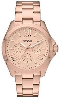 Fossil-AM4511 Women's Watch Analogue Quartz Luminous Hands-Free Gold-Plated Stainless Steel Bracelet