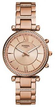 Fossil Women's Hybrid Connected Smartwatch with Stainless Steel Strap FTW5040