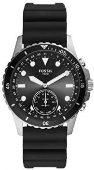 Fossil Men's Hybrid Connected Smartwatch with Silicone Strap FTW1302