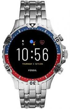 Fossil Men's Touchscreen Connected Smartwatch with Stainless Steel Strap FTW4040