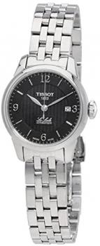 Tissot Women's 25mm Steel Bracelet &amp; Case Automatic Black Dial Analog Watch T41.1.183.54