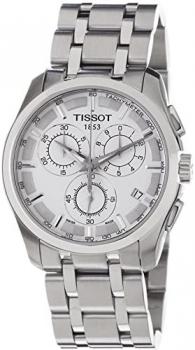 Tissot Men's Couturier 41mm Steel Bracelet &amp; Case Quartz White Dial Analog Watch T035.617.11.031.00