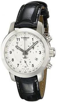 Tissot Womens Chronograph Quartz Watch with Leather Strap T055.217.16.032.02