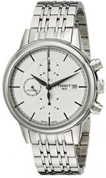 Tissot Men's T0854271101100 Carson Analog Display Swiss Automatic Silver Watch