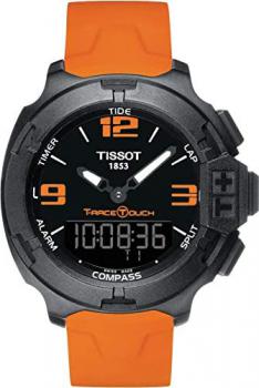 Tissot T0814209705702 Men's Watch Rubber Marine Case Aluminium Battery Date