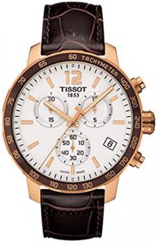 Tissot Quickster Chronograph Brown Leather Men's watch #T095.417.36.037.00