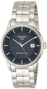 Tissot Men's 41mm Steel Bracelet &amp; Case Swiss Quartz Black Dial Analog Watch T0864071120102