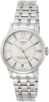 Tissot Women's Steel Bracelet &amp; Case Sapphire Crystal Automatic MOP Dial Analog Watch T0992071111600