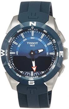 Tissot T-Touch Solar 2 Titan Blau SILIKONBD T110.420.47.041.00 Mens Chronograph
