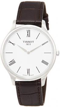 TISSOT Mens Analogue Quartz Watch with Leather Strap T0634091601800