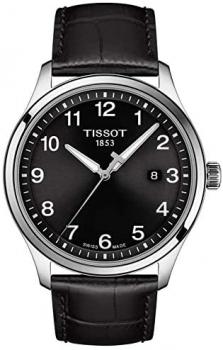 Tissot Mens T-Sport Gent XL Classic Black Dial Leather Strap Watch T116.410.16.057.00