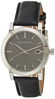 Burberry BU9030 38mm Stainless Steel Case Black Plastic Anti-Reflective Sapphire Men's Watch