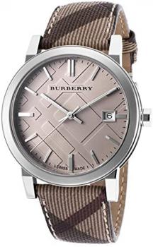 Burberry BU9029Unisex Watch Brown Leather Strap