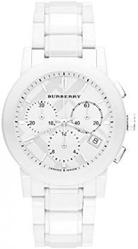 Burberry BU9080 38mm Ceramic Case White Ceramic Anti-Reflective Sapphire Men's Watch