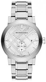 BURBERRY Men's Watch - Silver Stainless Steel Strap