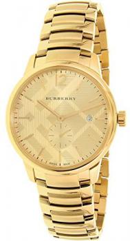 Burberry Men's Swiss Gold-Tone Ion-Plated Stainless Steel Bracelet Watch 40mm BU10006