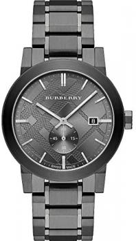 Burberry BU9902 42mm Grey Steel Bracelet &amp; Case Anti-Reflective Sapphire Men's Watch