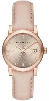 BURBERRY BU9131 Women's Leather Strap Wrist Watch