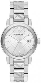 Mens Burberry The City Engraved Check Watch BU9037