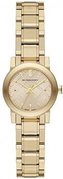 Ladies Burberry The City Engraved Check Watch BU9145