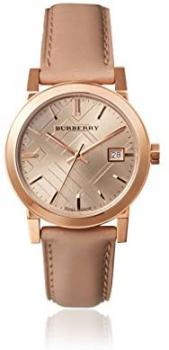 Burberry Women's BU9109 Beige Leather Strap Watch
