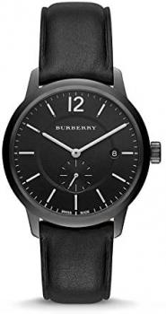 Burberry Men's Swiss Black Leather Strap Watch 40mm BU10003