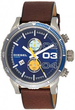 Diesel Men's Quartz Watch with Chronograph Quartz Leather DZ4350