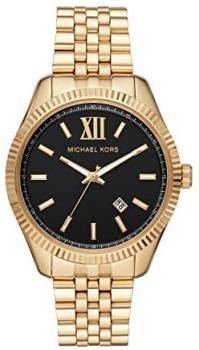 Michael Kors Men's 42mm Gold-Tone Steel Bracelet &amp; Case Quartz Watch MK8751