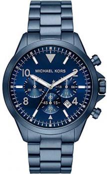 Michael Kors Gage -Chronograph Watch with Blue Tone Stainless Steel Strap for Men MK8829