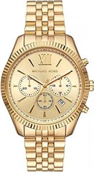 Michael Kors Women's Lexington Chronograph Gold-Tone Stainless Steel Watch MK6709