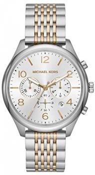 Michael Kors Unisex Adult Chronograph Quartz Watch with Stainless Steel Strap MK8660