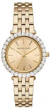 Michael Kors Women's 26.00 mm Quartz Watch with Gold Analogue dial and Gold Metal MK4513