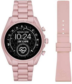 Michael Kors Touchscreen Smartwatch Gen 5 Bradshaw 2 Blush-Tone Aluminum Pink for Woman MKT5098