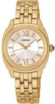Seiko Womens Analogue Quartz Watch with Stainless Steel Strap SRZ428P1