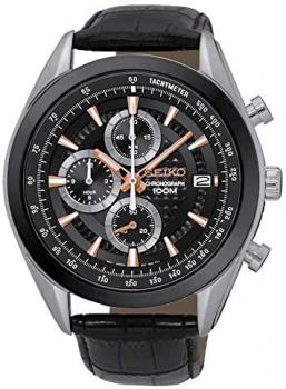 SEIKO Chronograph Quartz Men's Watch Ssb183P1 Black