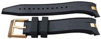 Authentic Seiko Watch Strap 20mm Rubber - Black R02N117P0