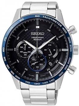 Seiko neo Sports Mens Analogue Quartz Watch with Stainless Steel Bracelet SSB357P1
