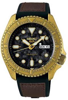 Seiko 5 Sports Automatic Watch for Men Brown Leather SRPE80K1