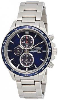 Seiko Men's Chronograph Quartz Watch with Stainless Steel Bracelet &ndash; SSC431P1