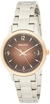 Seiko Women's Analogue Quartz Watch with Stainless Steel Strap SXDH02P1