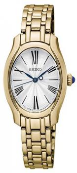 Seiko Womens Analogue Quartz Watch with Stainless Steel Plated Strap SXGP60P1
